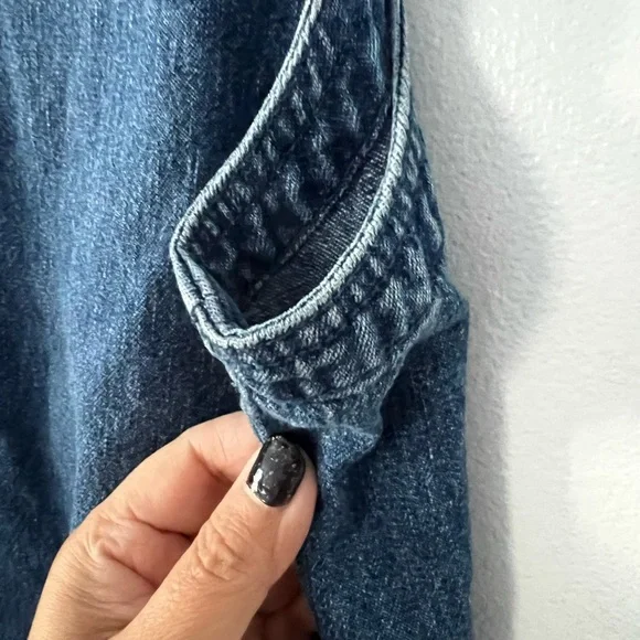 Vintage Denim Button-Up Dress - Picture 12 of 14